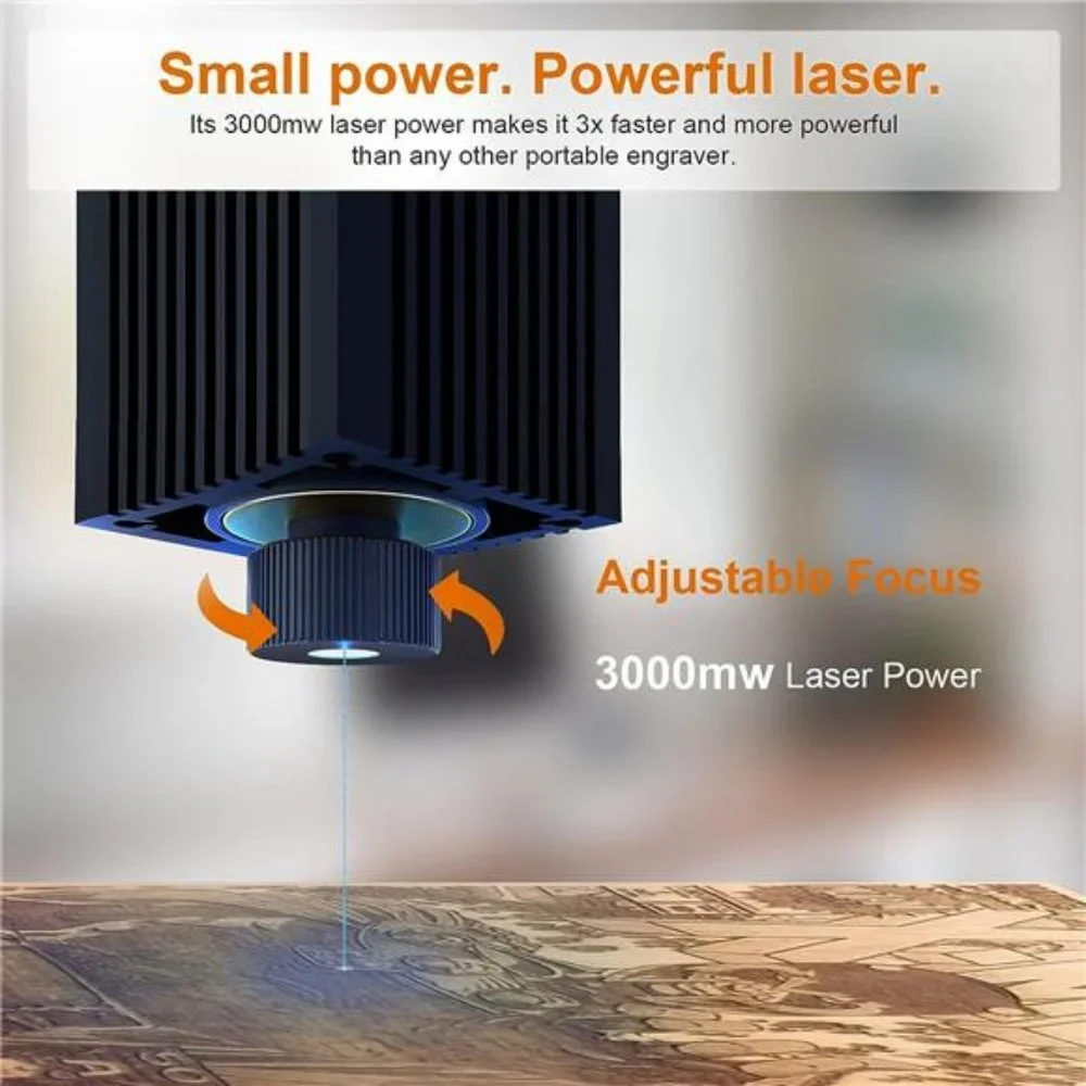 Laser Engraver WAINLUX K6 Pro, 3000mW Laser Engraving Machine, 0.05mm Accuracy